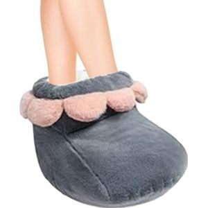 Verwarmde voetenwarmer - Snel verwarmende voeten warmer Fuzzy gevulde pantoffel | Benodigdheden voor koud weer voor werken, lezen, studeren, reizen, tv kijken Bbauer