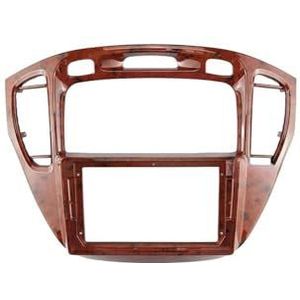 9 Inch Autoframe Fascia-adapter Radio Dashboard Montagepaneelkit Voor Toyota Voor Highlander Voor Kluger 2000 2001 2002 2003 2004 2005 2006 2007 Auto Fascia Radio Paneel(2000-2007 WOODEN)