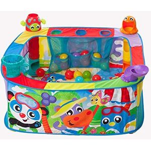 Playgro Ballenbad voor baby's, vanaf 6 maanden, Pop and Drop Ball Activity Gym, veelkleurig, 40175