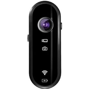 Mini Pocket Action Camera Wifi 1080P HD AP Remote View Sportcamcorder for reizen Motorfiets Fietsbestuurder Videorecorder Rit(Add 16GB Card)