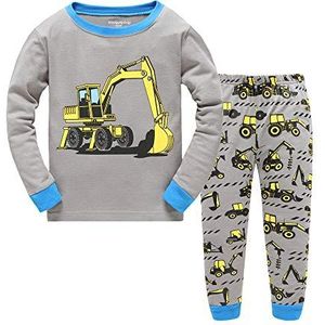 Tkiames - Pyjama voor Kinderen - Tractor - 2-8 Jaar