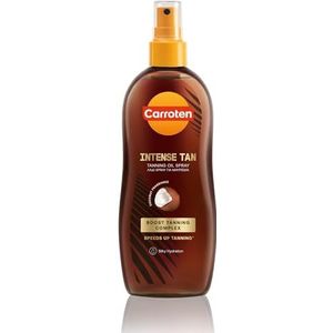 Carroten Intensieve bruiningsolie, SPF 0, 200 ml, bruiningsversneller met wortel- en kokosoliën, veganistische bruiningsolie met kokosgeur