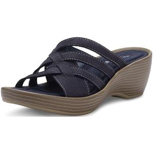 Eastland Poppy Slide Sandaal voor dames, marineblauw, 38.5 EU