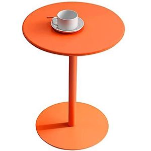Prachtige ijzeren kleine ronde tafel, melktheewinkel/café salontafel, thuiswoonkamer Scandinavische hoektafel, eenvoudig nachtkastje in meerdere stijlen (Kleur: G, Maat: 40x50cm)