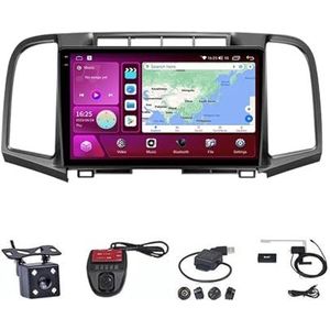 Android Autoradio Video Multimedia Speler, 9 Inch Touch Screen Radio Plug And Play Autotoebehoren met Bluetooth En Navigatie En Achteruitrijcamera Voor Toyota Venza 2008-2016 (Size : M100S WIFI 1G+