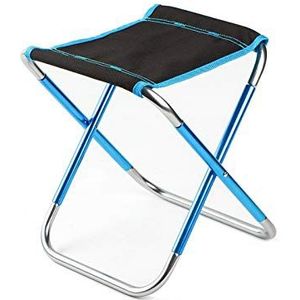 Campingkruk, kleine klapstoel, de Outdoor Ultralight Folding Kruk Camping Vissen Chair Portable Chair Folding vissen Stoel Met Schooltas (Color : Blu)