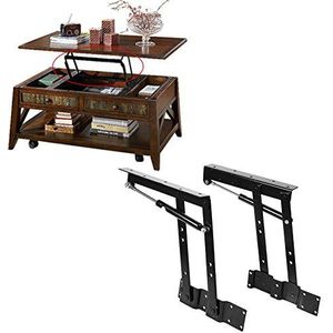 1 paar opvouwbare salontafel bureau lift frame mechanisme hardware montage scharnier lente staande bureau frame met grote belasting: 50 kg/100 lb