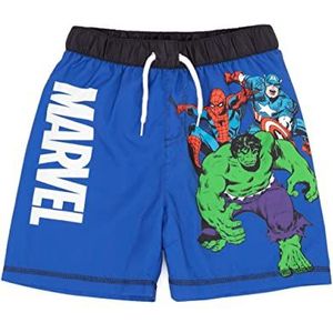 Marvel Zwemshort Jongens Kinderen Blauw Hulk Spider-Man Badmode Trunks 7-8 jaar