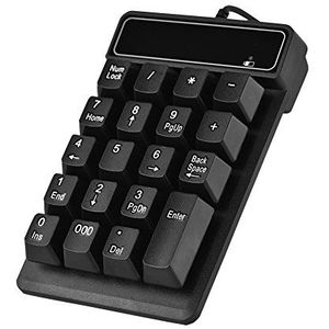 VBESTLIFE USB Numeriek Toetsenbord, 1,5 m / 5 FT USB bedraad 19 toetsen Numeriek Toetsenbord Nummerblok voor Laptop