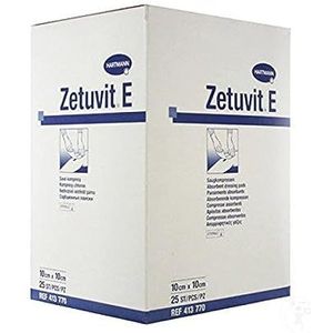 Hartmann Zetuvit E Sterile Absorbent Dressing Pads, 10cm x 10cm by Zetuvit E