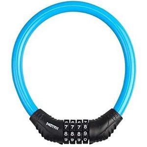 Fietsslot hangslot, kettingslot, Kettingslot, fietsslot hangslot, wachtwoord fietscodeslot mountainbike draagbare beveiliging anti-diefstal kabelslot staaldraadslot fietsaccessoires-zwart (Color : Bl