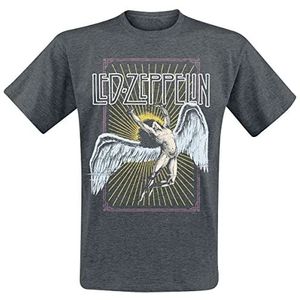 Led Zeppelin Icarus Colour T-shirt donkergrijs M 100% katoen Band merch, Bands