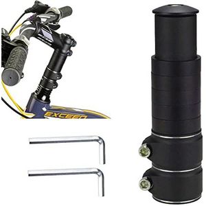 FYSL Stuurverhoging 28,6 mm fiets adapter met vorkschachtverlenging en 2 kleine inbussleutels voor mountainbike