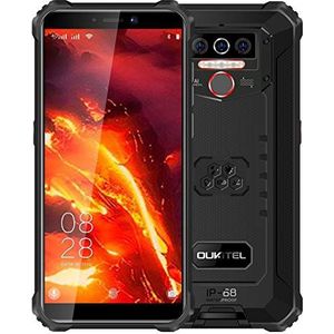 OUKITEL WP5 Pro 4G Outdoor smartphone zonder abonnement, 8000 mAh batterij, 4 led-flitslichten, Android 10, robuuste mobiele telefoon, IP68, Helio A25 4GB + 64 GB, 13 MP + 2 MP + 2 MP,