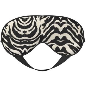 Zebra Dier Slaap Eye Mas Bijgewerkt Ontwerp Licht Blokkerende Night Eye Blinder Mannen Vrouwen Shift Werk Reizen