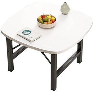 Prachtige klaptafel, kleine Japanse zittende eettafel (80x80x52cm), vierkante salontafel voor woonkamer, slaapkamer bijzettafel, draagbare buitentafel (Kleur: B)