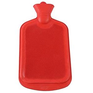 DieffematicRSD Warmwaterkruik Rubber PVC-warmwaterzak Huishoudelijke waterinjectiezakken Duurzame explosieveilige handwarmerfleszak (Color : Red)