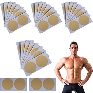 PMELCXD nippels voor heren,30 paar waterdicht, onzichtbare anti-frictie,ademend,wegwerp3,5 cm, zelfklevende tepelafdekkingen voor lopers en atleten, marathonlopers van de heren, naakte kleur