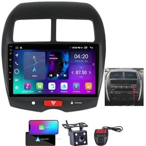 9 Inch Touchscreen Dubbel DIN Autoradio Compatibel met Mitsubishi ASX 1 2010-2016 met Carplay/Android Auto FM RDS DAB+ Autoradio Draadloze Carplay Android Auto Bluetooth 5.0 DSP(B,NF-1)