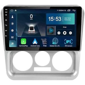 Android 14.0 2 Din Autoradio 9"" Touchscreen Auto Stereo voor Geely CK 2008-2016 met Draadloze Carplay Android Auto GPS navigatie AHD Omgekeerd beeld Stuurwielbediening(S-6(8G+128G))