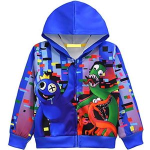 DYWPYCLQ Kids Jongens Hoodies Meisjes Sweatshirts Zip Mode Kleding Lange Mouw Jas Trui Jas 4-12 Jaar, Meerkleurig, 6-7 jaar