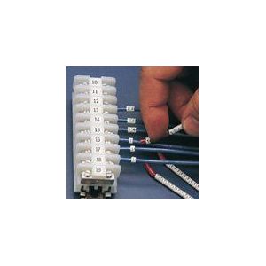 Brady Clip Sleeve Wire Markers SCN-15-G, Black, White, SCN-15-G, 133916 (SCN-15-G, Black, White, Nylon, 300 pc(s), 3.8 mm, 4.6 mm)