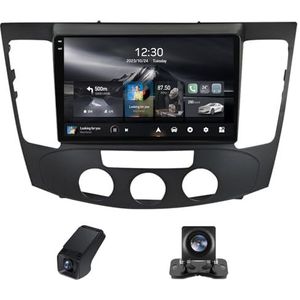 Android autoradio 2 Din geldt voor Hyundai Sonata NF 2008-2010 met Draadloze Carplay Android Auto GPS Navi WiFi 9 inch met Bluetooth+ Achteruitrijcamera/Stuurwielbediening(A,C30Plus)