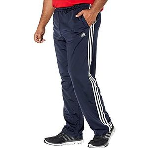 adidas Men's Standard Essentials Warm-Up Open Hem 3-Stripes Tracksuit Bottoms, Legend Ink/White, Medium