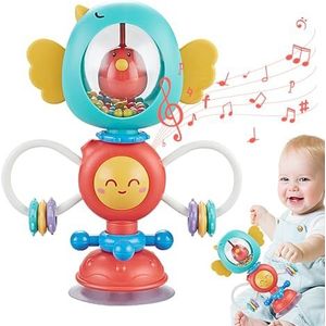 Zuigspeelgoed | Zintuiglijk speelgoed,Speelgoed met zuignap en sensorisch activiteitencentrum Ontwikkelingsspeelgoed voor baby's, baby's vanaf 6 maanden Bseid