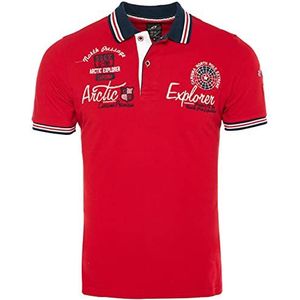 CARISMA Poloshirt met korte mouwen voor heren, 100% katoen, poloshirt met borduurwerk, aangenaam regular fit shirt