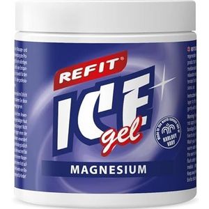 REFIT® Ice Gel Magnesium 230 ml – Extra Verkoelende Gel – Verfrissende combinatie van magnesium, menthol en kamfer voor vermoeide lichaamsdelen – Massageverzorging na sport, werk of een actieve dag