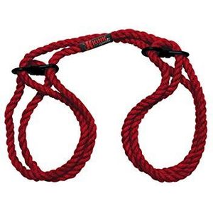 Hogtied - Bind & Tie - 6mm Hemp Wrist or Ankle Cuffs - Red