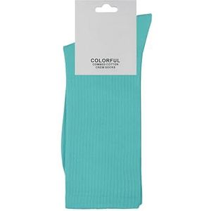 ZSUN Uniseks sokken heren en dames meerkleurig katoenen sokken maat 38-42 code 15558, Emerald Groen, 38-42