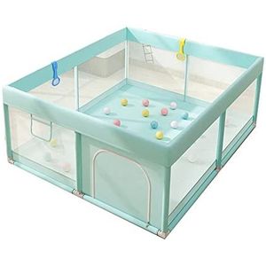 Babybox Grote activiteitenbox met ademend gaas geschikt voor babypeuters met ronde rits deurbox wasbare box (maat: 200x200cm)