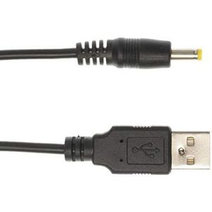 Kingfisher Technology - 2m zwarte USB-oplader opladen voedingskabel kabel (22AWG) compatibel met Lovense Domi Massager