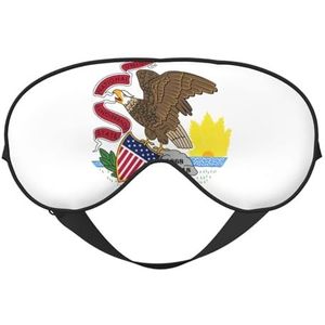 sttung Illinois State Flag Print Travel - Friendly Sleep Soft Eye Mask: Compact, lichtgewicht, verstelbare riem