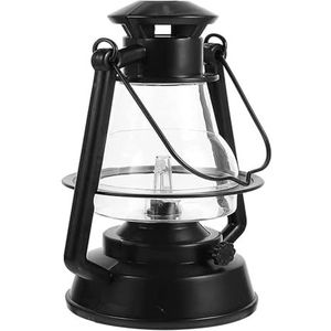 Olielampen Vintage Led Kerosine Lamp Rustieke Lamp for Binnen Batterij-aangedreven Kerosine Lantaarn Olielampen Verlichting Nachtlampje Retro Woonkamer (Color : Noir)