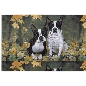 Puzzels, Legpuzzels Volwassenen Uitdagende Puzzel 1000 stuks Foto puzzel houten, Boston Terrier