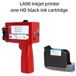 Mini Inkjet Printer Mini Draagbare Printer, 2D Barcode Handheld Printer, Patroon Label Verpakking Coder, Inkjet Kleur Vervagingsbestendig instelbare afdrukhoogte(Printer-1 HD ink)