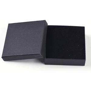 Boutigem 18Pcs Kraft Papier Sieraden Geschenkdozen Katoen Gevuld Kartonnen Papier Sieraden Dozen Voor Bruiloft Verjaardagscadeau Wrapping