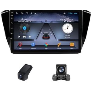 Autoradio geldt voor Skoda Superb 3 2015-2019,9 inch Touchscreen Navi met Wireless Carplay Android Auto 2 DIN Radio Android Bluetooth DSP WiFi FM/RDS+Achteruitrijcamera/Stuurwielbediening(C10)