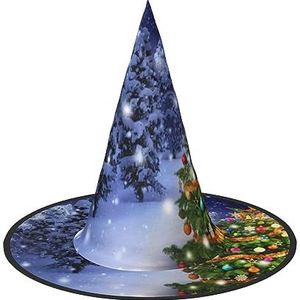 ASEELO Heksenhoed kerstboom Halloween heksen hoed voor Halloween kostuum carnaval accessoire