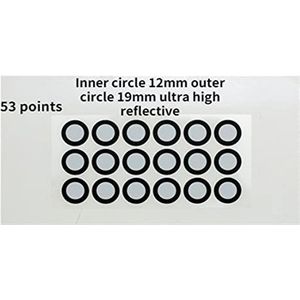 Scanning Marking Dots 3D -scanner Markeringspunten Meter Point Identificeer label stip positioneringsdoelen diffuse reflectiemarkers Binnenmarkeringspunt Meetpunt Markering(6)