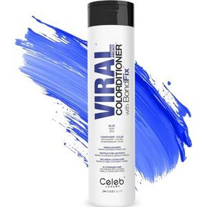 Celeb Luxury Viral Colorditioner Blauw, kleurende conditioner met BondFix-hechtingsboost, semi-permanente haarkleuring, vegan kleurstof, voor het opfrissen en bijhouden van een blauwe haarkleur