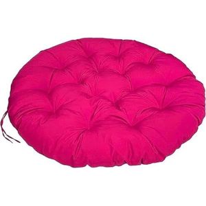 Kussens Papasan Stoelkussen Rond, Dik Stoelkussen Pad for Buiten Ei Stoel Tuinkussen Zitkussen Schotelstoel Rotan Draaistoel Schommelstoel Hangstoel Binnen En Buiten(Pink,80x80cm)