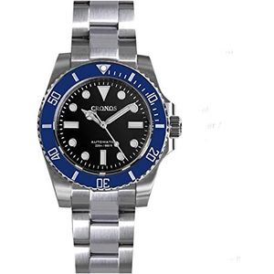 Cronos Sub Diver Mannen Horloge Geen Datum NH35 Sapphire Crystal Keramische Bezel 20 ATM Glideclasp Automatische Horloges, color 5