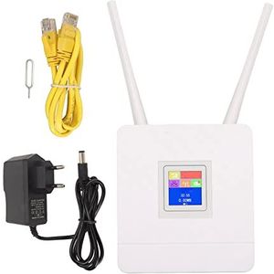 4G LTE-router, Verbeterde Signaalsterkte 3 Netwerkinterface WiFi-router Plug and Play 100-240V voor EU-stekkerschakelaars