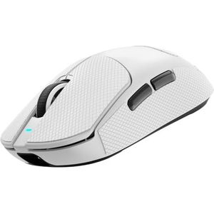 ATTACK SHARK X8ULTRA Mouse with Grip Tape for Large Hand, 55g SUPERLIGHT, PixArt PAW3950MAX Gaming Sensor, BT/2.4G Wireless/Wired, Adjustable DPI up to 42000, 500mAh Battery (White)