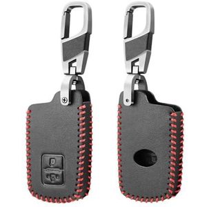 Autosleutelhangerafdekking 2 Knop Lederen Auto Afstandsbediening Sleutelhanger Shell Cover Case Voor Auris Voor Camry RAV4 Voor Avalon Voor Yaris Voor Verso 2012-2018 Sleutel Shell