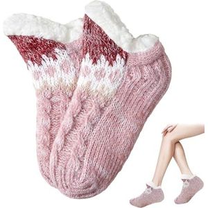 Warme fuzzy-sokken, zachte en warme lamswollen sokken met anti-slip grip, damesmode voor woonkamer, slaapkamer, eetkamer, werkkamer, speelkamer Boiler